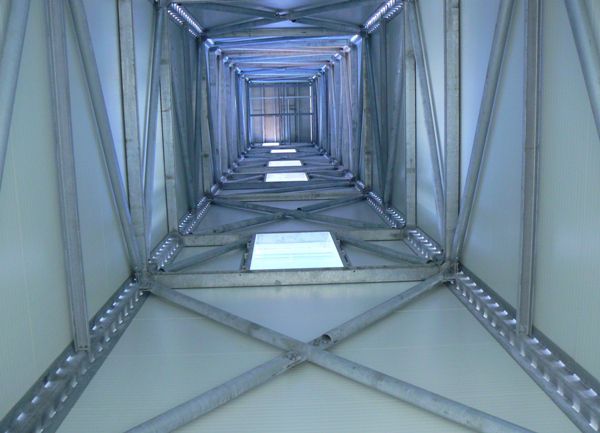 ocelová konstrukce šachty